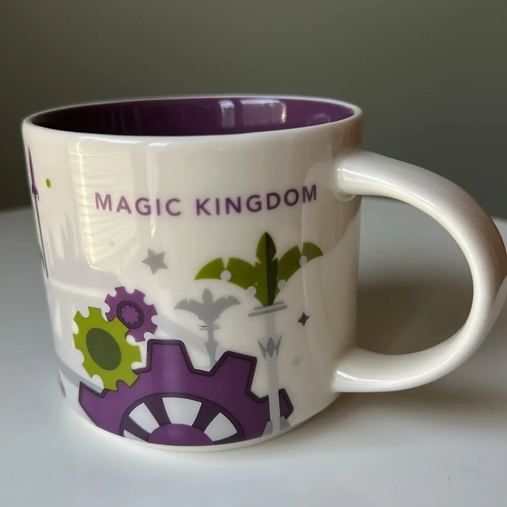 Starbucks X Disney Coffee Mug Magic Kingdom at Walt Disney World 14oz New No Box